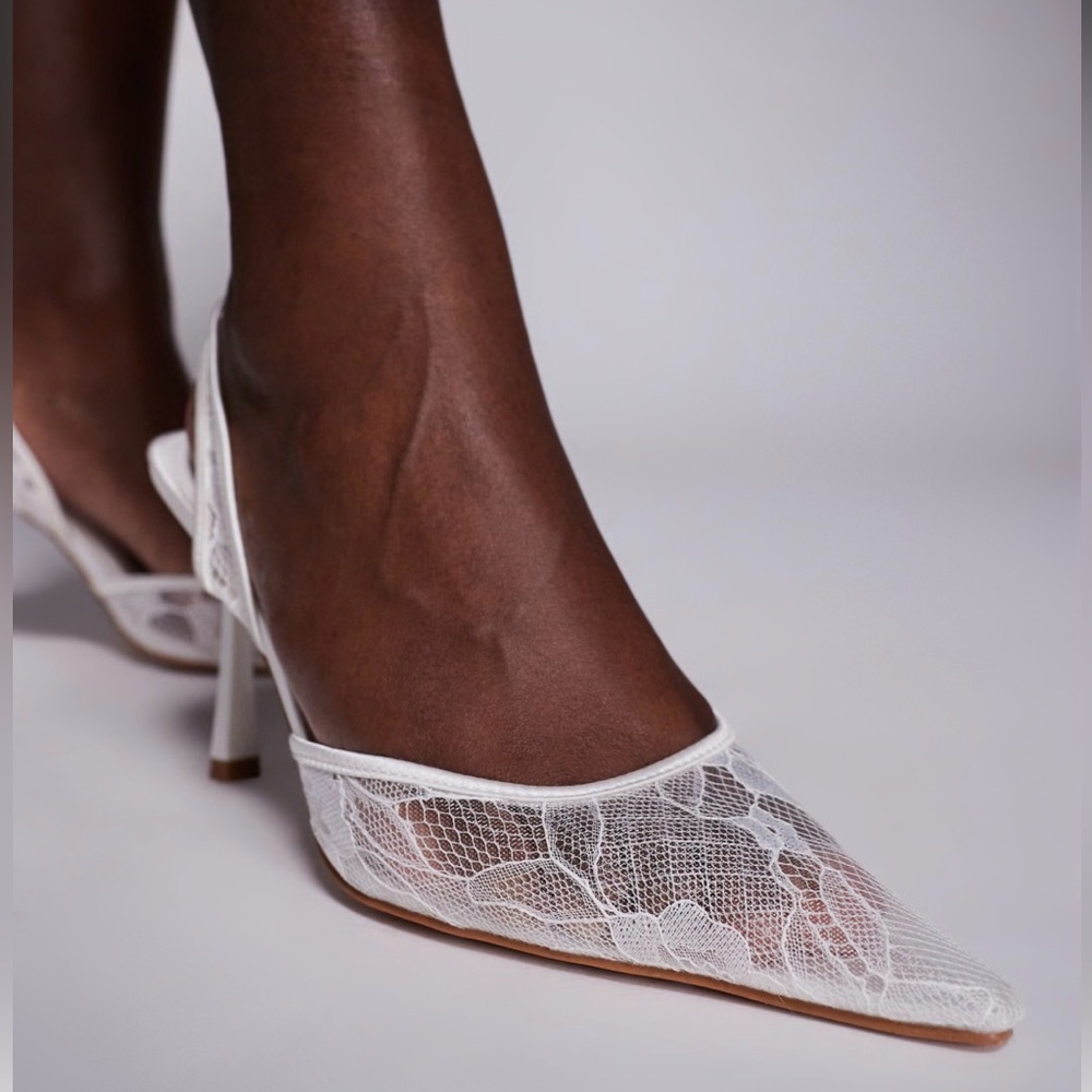 Simmi London Ursula bridal lace heels